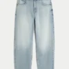 Lysvasket skaterbaggyjeans
