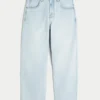 Lysvasket skaterbaggyjeans