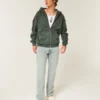 Lysvasket slim straight jeans