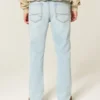 Lysvasket slim straight jeans