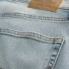 Lysvasket slim straight jeans