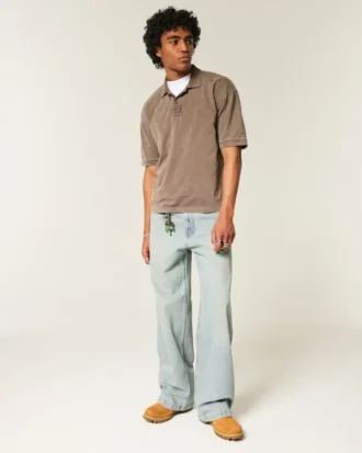 Lysvasket superbaggy jeans