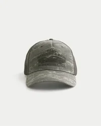 Mac’s Muscles & Rods grafisk camo trucker-hatt