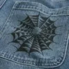 Medium Wash Doodle Baggy Jeans