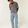 Medium Wash Skater Baggy Jeans