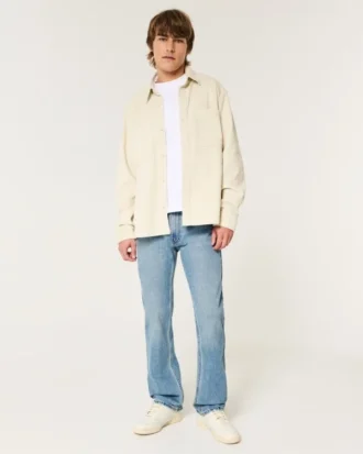 Mediumvaskede, rette jeans