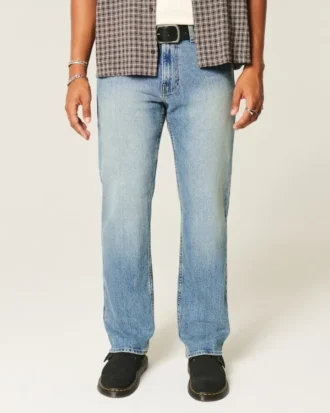 Mediumvaskede, rette jeans