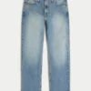 Mediumvaskede, rette jeans