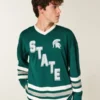 Michigan State University Spartans grafisk hockey-trøye