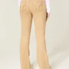 Mid-Rise Khaki Bootcut Jeans
