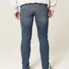 Middels vasket athletic skinny jeans