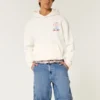 Middels vasket baggy malerjeansshorts