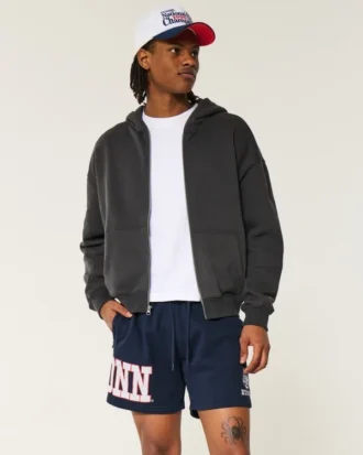 Midt-lår fleece UConn Huskies grafiske shorts