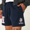 Midt-lår fleece UConn Huskies grafiske shorts