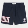 Midt-lår fleece UConn Huskies grafiske shorts