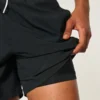 Midt-lår Seersucker Volley badebukser