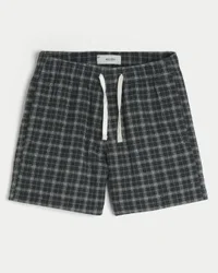 Midt-lårlange seersucker-shorts