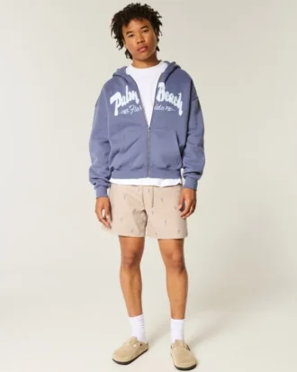 Midt-lårshorts med hummermønster