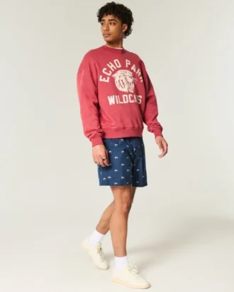 Midt på låret American Flag Pattern Pull-On Shorts