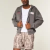 Midt på låret Camo Loose Fleece Shorts