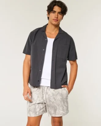 Midt på låret Camo Loose Fleece Shorts
