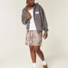 Midt på låret Camo Loose Fleece Shorts