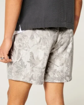 Midt på låret Camo Loose Fleece Shorts