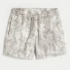 Midt på låret Camo Loose Fleece Shorts