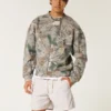 Midt på låret linblanding pull-on shorts