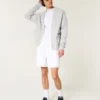 Midt på låret linblanding pull-on shorts