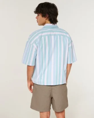Midt på låret linblanding pull-on shorts