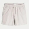 Midt på låret linblanding pull-on shorts
