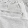 Midt på låret linblanding pull-on shorts