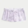 Mini-shorts i fleece med kamuflasjemønster