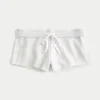 Mini-shorts i fleece med striper på siden