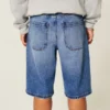 Mørkvaskede superbaggy denimshorts