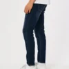 Mørkvasket atletisk skinny jeans