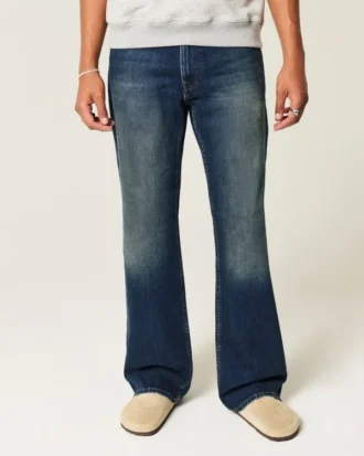 Mørkvasket, avslappet bootcut-jeans Mørkvasket, avslappet bootcut-jeans