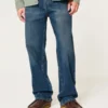 Mørkvasket baggy jeans