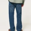 Mørkvasket baggy jeans