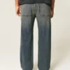 Mørkvasket baggy jeans