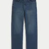Mørkvasket baggy jeans