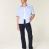 Mørkvasket rett jeans