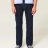 Mørkvasket rett jeans