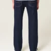 Mørkvasket rett jeans