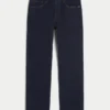 Mørkvasket rett jeans