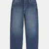 Mørkvasket skaterbaggyjeans