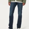 Mørkvasket slim straight jeans
