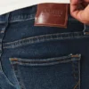 Mørkvasket slim straight jeans