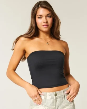 Myk, elastisk og sømløs tube-top